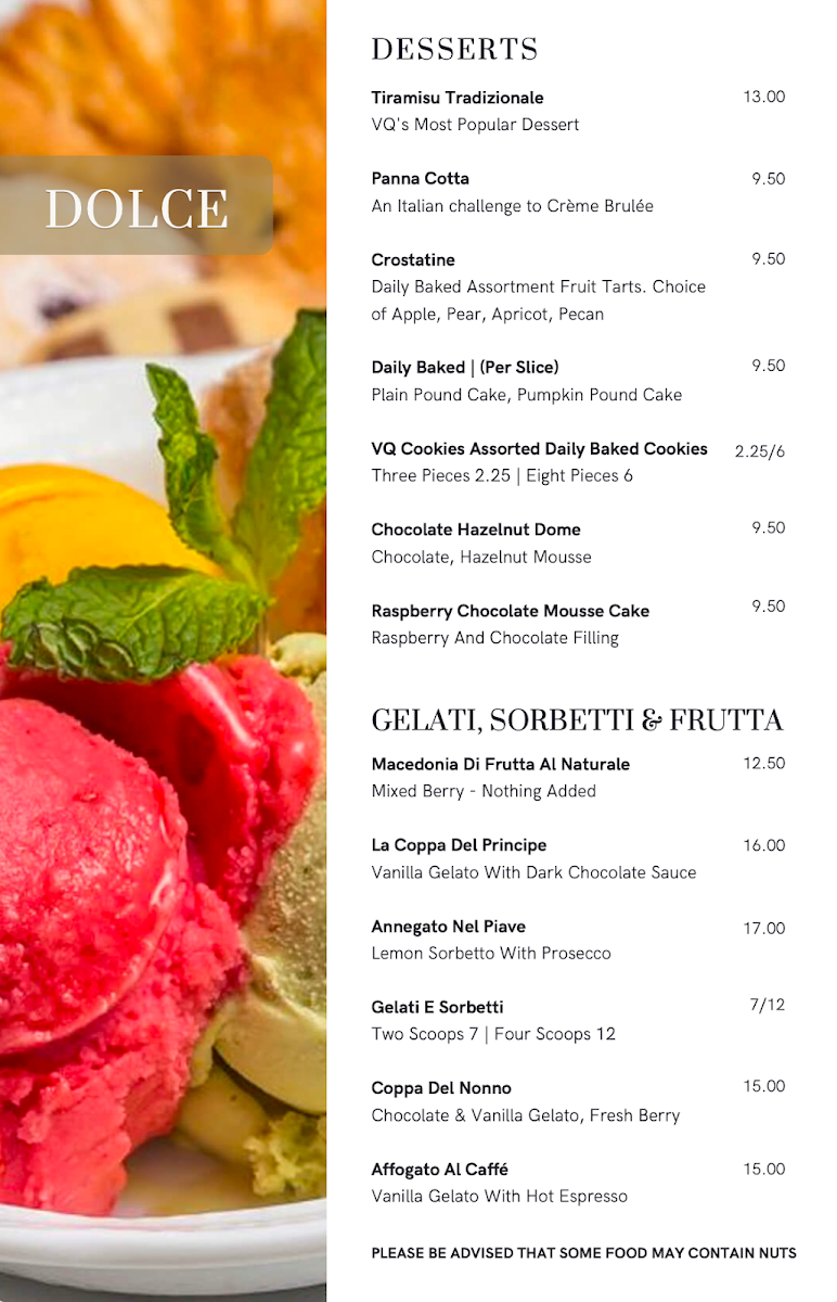 Via Quadronno Menu - Image 3