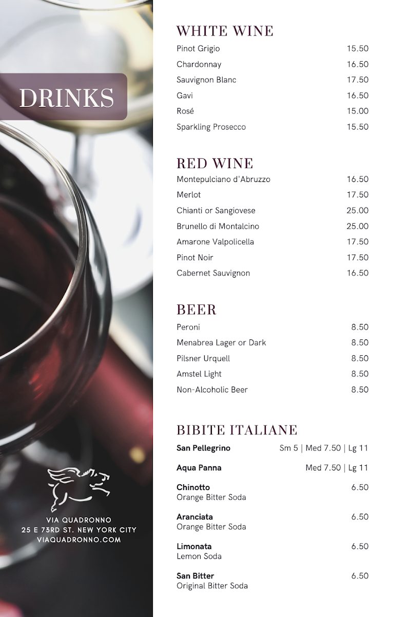 Via Quadronno Menu - Image 4
